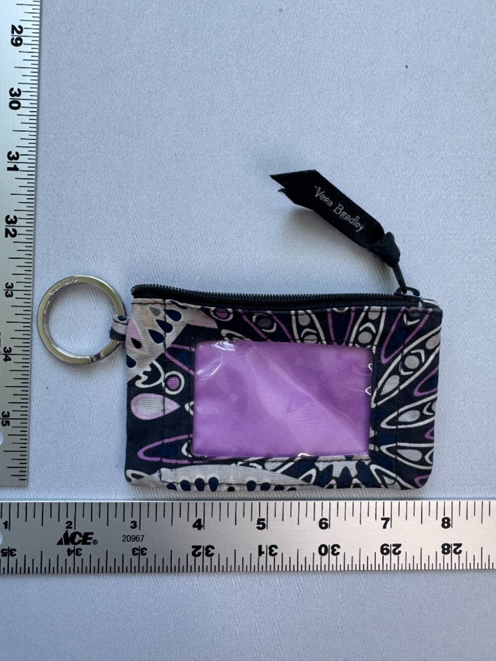 Vera Bradley Zip ID Case Lot of 4 Houndstooth Canterberry Nantucket Navy Mimosa - Picture 7 of 9